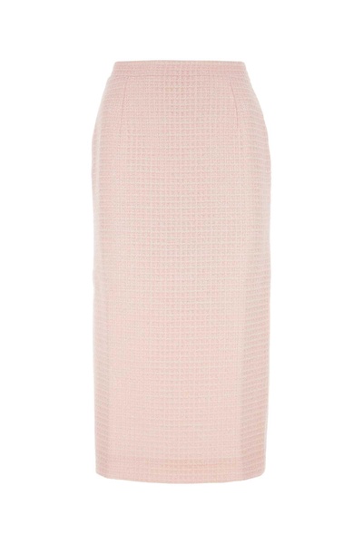 Alessandra Rich Women Pink Tweed Skirt