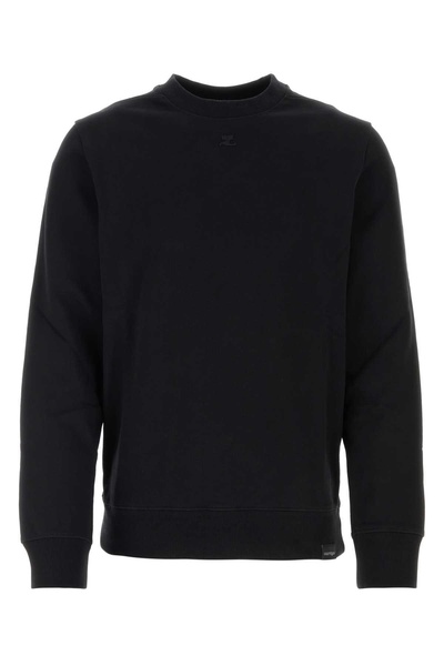 Courreges Men Black Cotton Sweatshirt