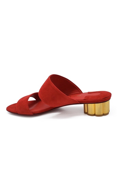 Salvatore Ferragamo Women Suede Mules