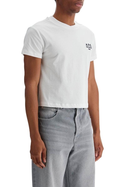 A.P.C. Unisex Boxy T-Shirt In Organic Cotton White Short Sleeves Women