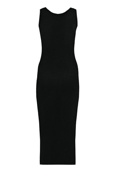 Pinko Francoforte Ribbed Knit Midi Dress