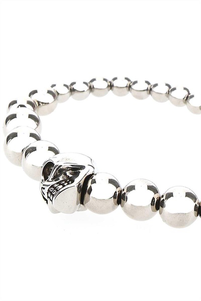 Alexander Mcqueen Men Silver Metal Bracelet