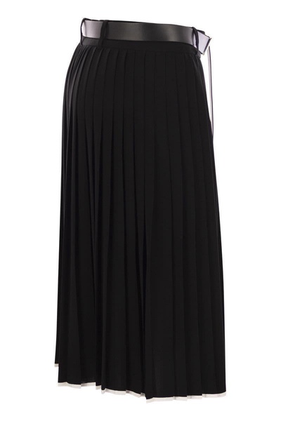 Max Mara Studio Savana - Pleated Skirt With Belt