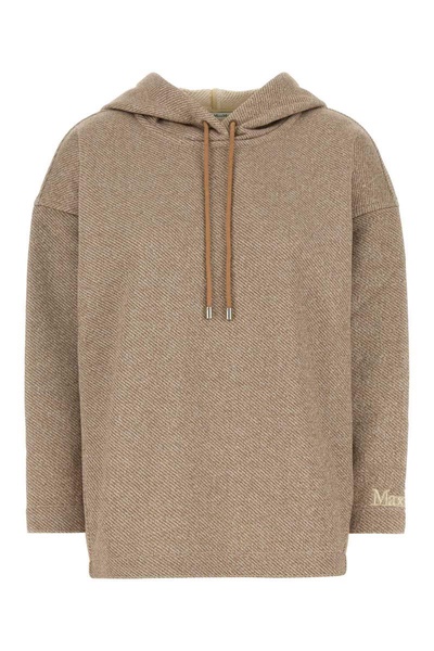 Max Mara Women Biscotto Cotton Blend Rally Sweatshirt