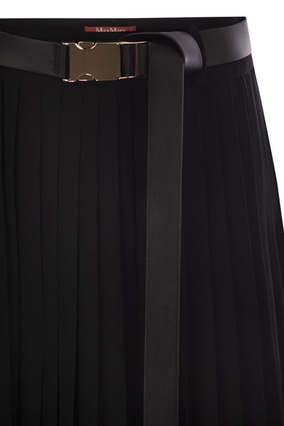 Max Mara Studio Savana - Pleated Skirt With Belt