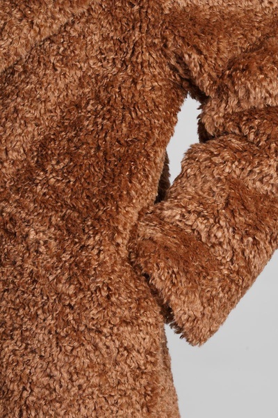 Coat In Brown Polyamide Polyester