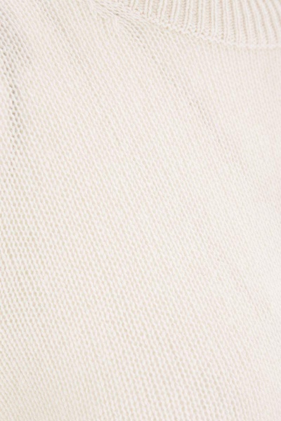 Allude Ecru Wool Knitwear
