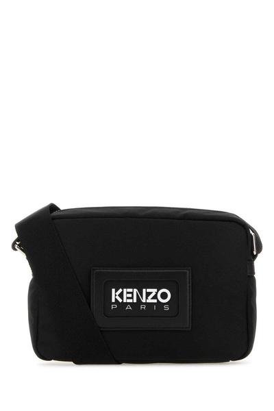 Kenzo Men Black Canvas Crossbody Bag