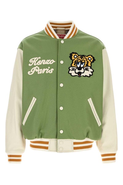 Kenzo Men Multicolor Wool Blend Bomber Jacket
