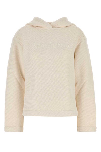 Max Mara Women Ivory Cotton Blend Gary Sweatshirt