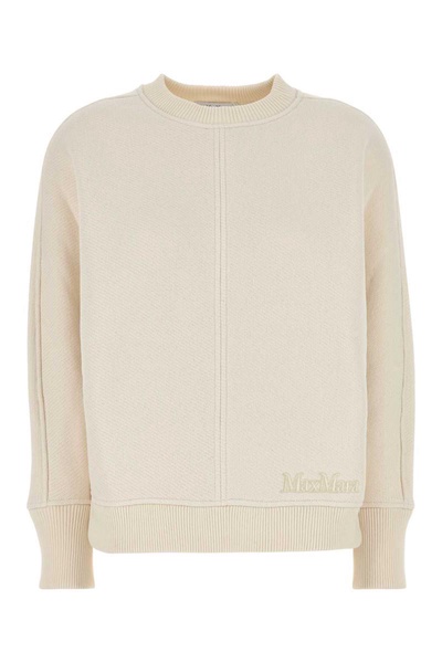 Max Mara Women Ivory Cotton Blend Cral Cardigan