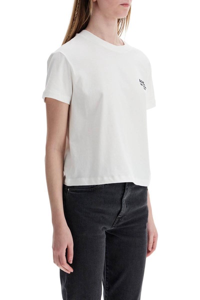 A.P.C. Unisex Boxy T-Shirt In Organic Cotton White Short Sleeves Women