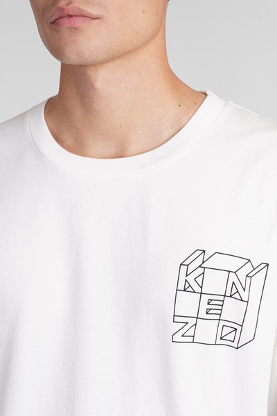T-shirt In White Cotton
