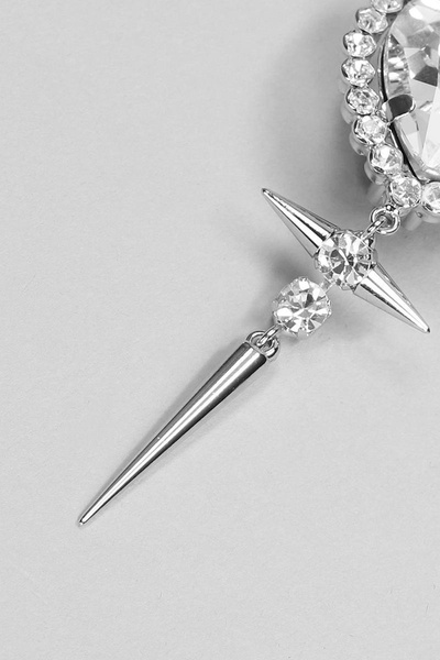 Heart Earrings With Studs