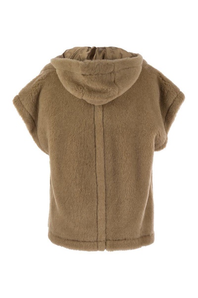 Max Mara Lanoso4 - Teddy Fabric Vest Cape