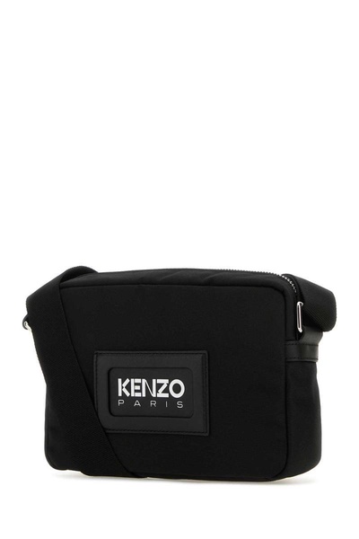 Kenzo Men Black Canvas Crossbody Bag
