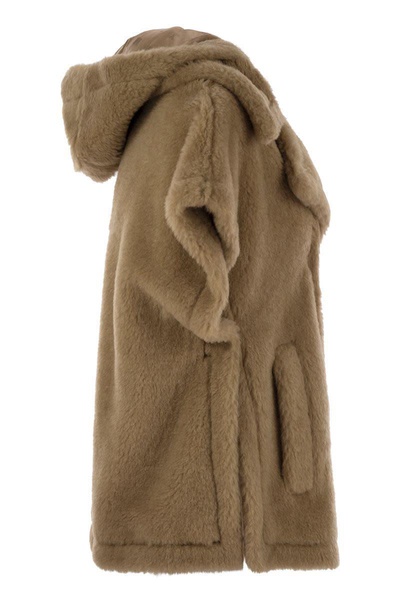 Max Mara Lanoso4 - Teddy Fabric Vest Cape