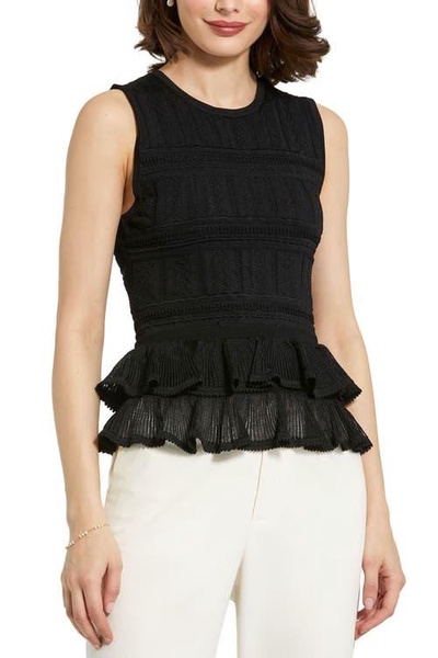Mac Duggal Ruffle Hem Shirt