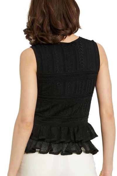 Mac Duggal Ruffle Hem Shirt