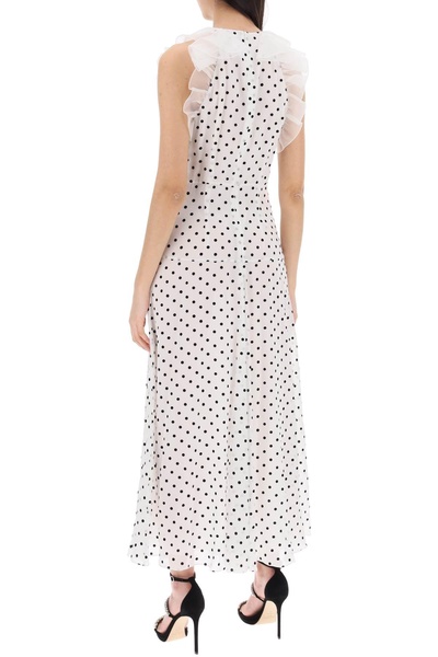 Sleeveless Maxi Dress In Polka