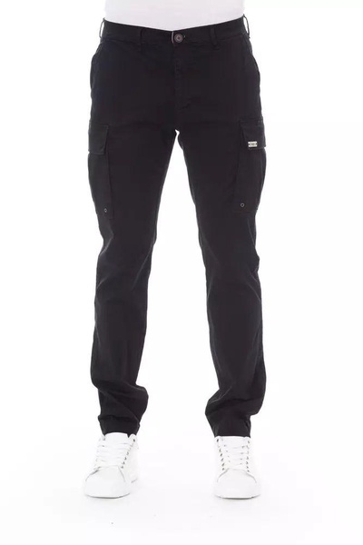 sleek  cargo trousers - stretch cotton men's blend