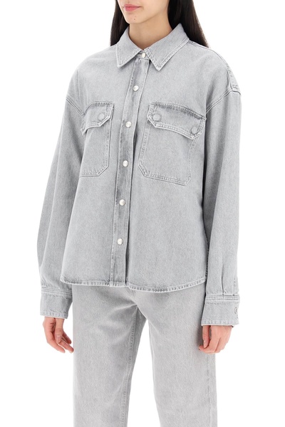 Agolde gwen denim shirt for women