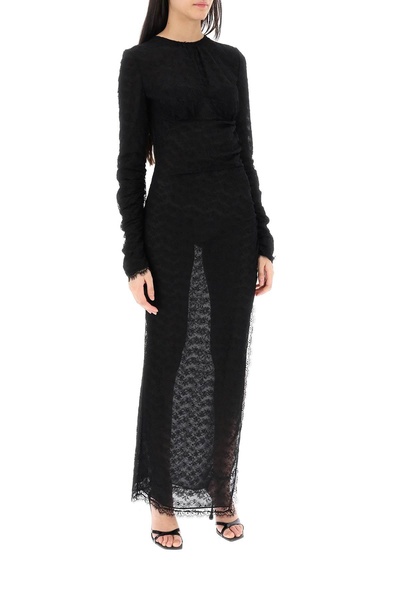 long lace gown
