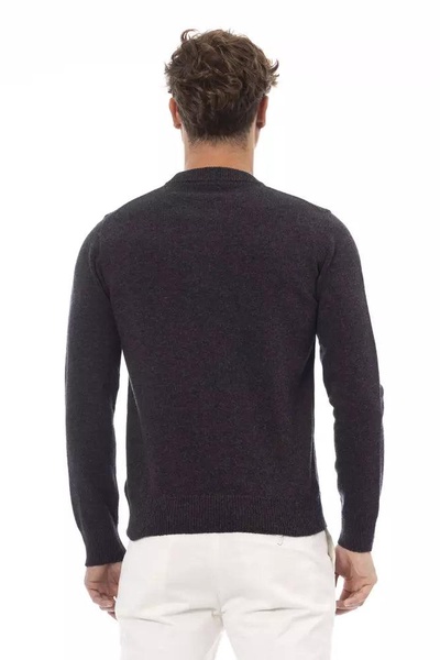 Alpha studio Black Wool Sweater