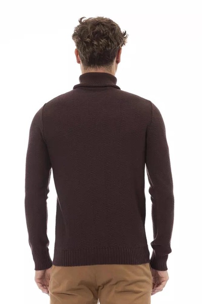 Alpha studio Brown Merino Wool Sweater