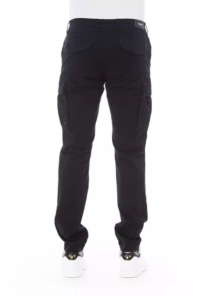 sleek  cargo trousers - stretch cotton men's blend
