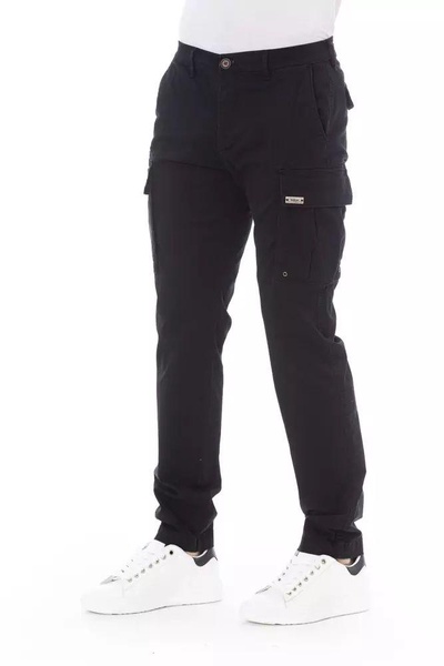 sleek  cargo trousers - stretch cotton men's blend