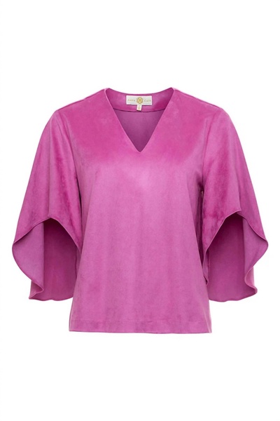 women's nina top in fuchsia pink
