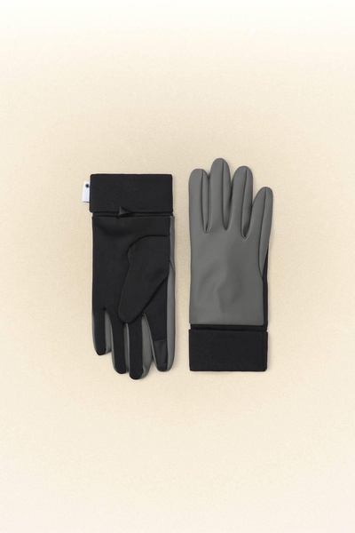 gloves in grey