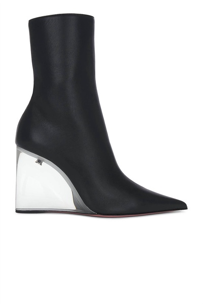 pernille half glass bootie in nappa black