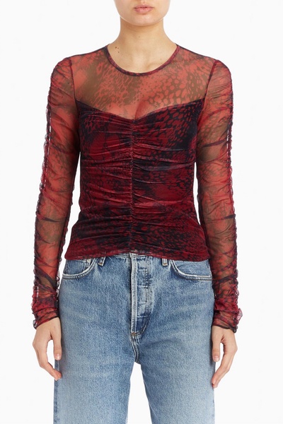 safira top in red