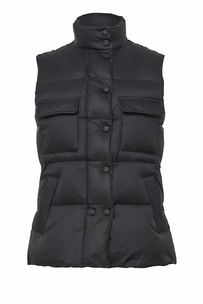 fallon vest in black
