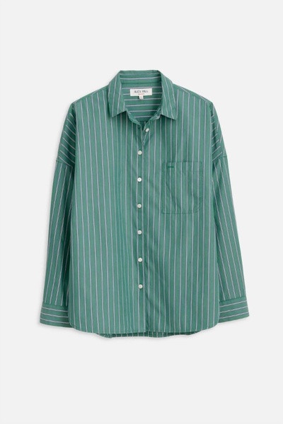 jo shirt in green stripes
