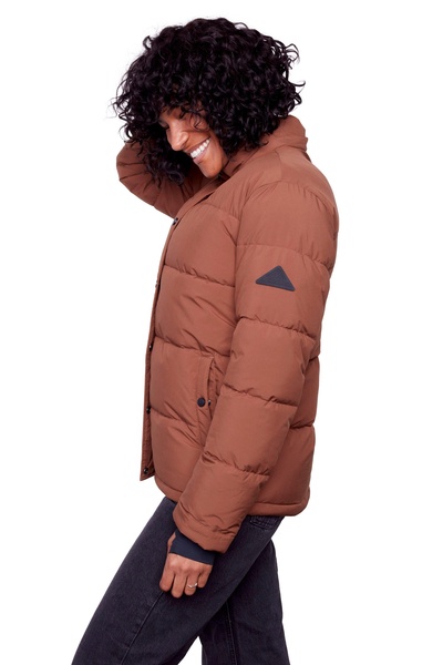 forillon | women's vegan down (recycled) short quilted puffer jacket