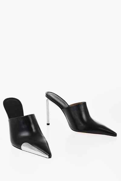 letaher allen pointed mules heel 10 cm