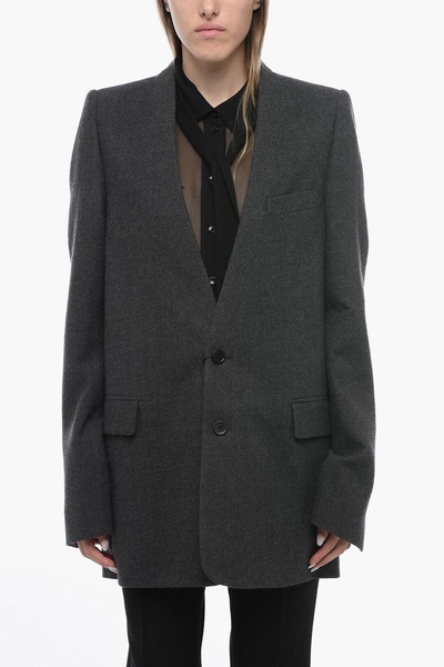 half-lined collarless grabiëlle blazer