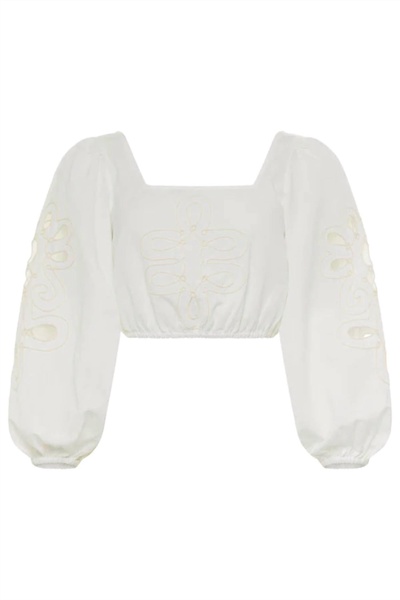 cora top in ivory