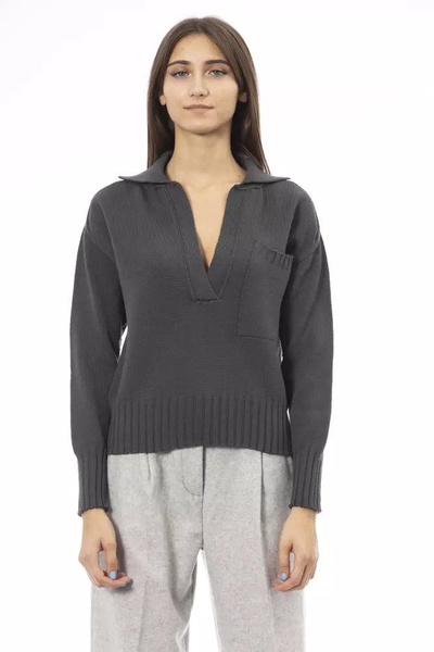 Alpha studio Green Wool Sweater