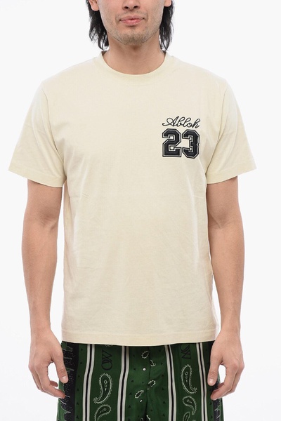 embroidered 23 t-shirt with slim fit