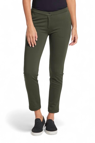 gloria ponte pant in army green
