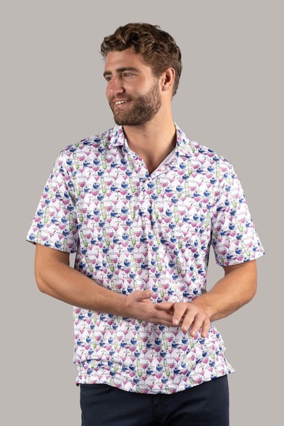 cocktails polo shirt