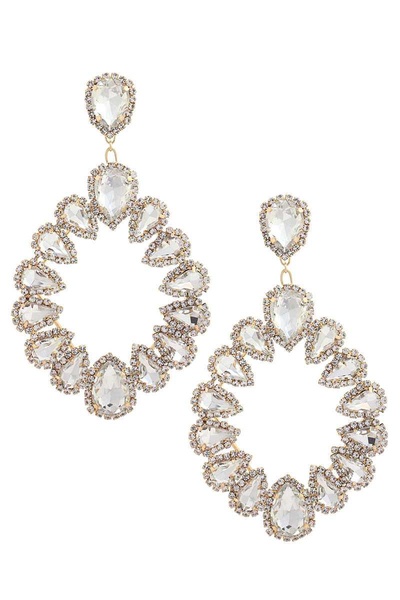 women's chunky teardrop dangle earring