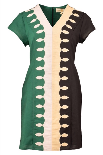 holland dress in colorblock