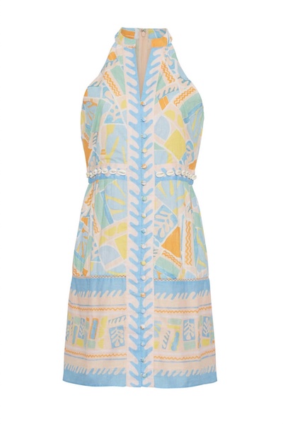 women's etta midi dress in abstract