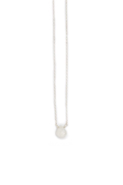 stephanie delicate drop demi fine necklace in moonstone