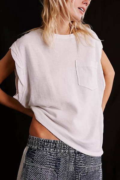 our time tee top in ivory